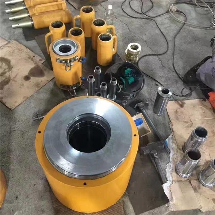 25Ton 500Ton Prestressing Concrete Post Tension Jack Stressing Hydraulic Hollow Jack