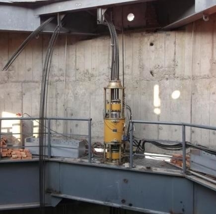 Large Tonnage Bridge Tension Lifting Jack Hydraulic Synchronous System