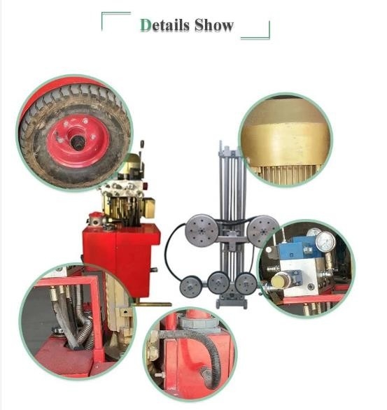 18m Diamond Wire Saw Stone Cutting Machine 25kw