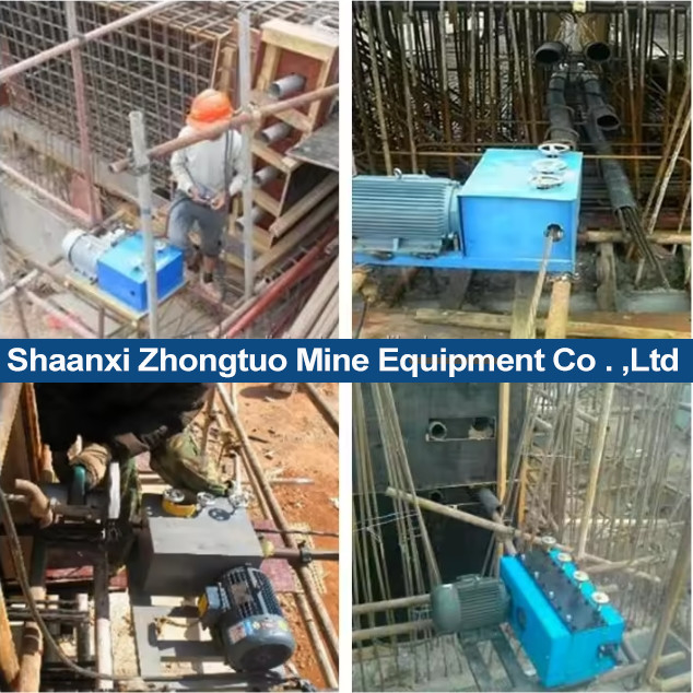 Prestressing Concrete Construction PC Strand Pulling Equipment Strand Pusher Machine For Post Tension