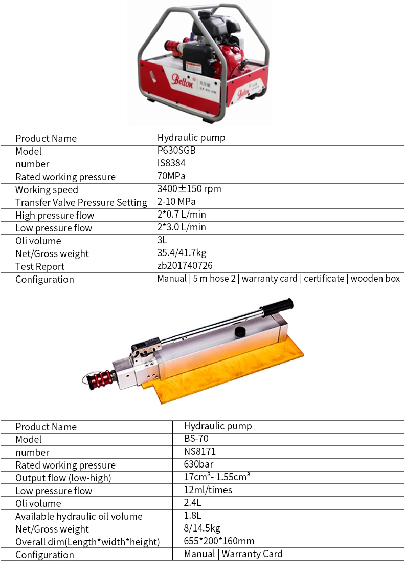 Hydraulic Combi Tool 72MPa Battery Hydraulic Cutter and Spreader