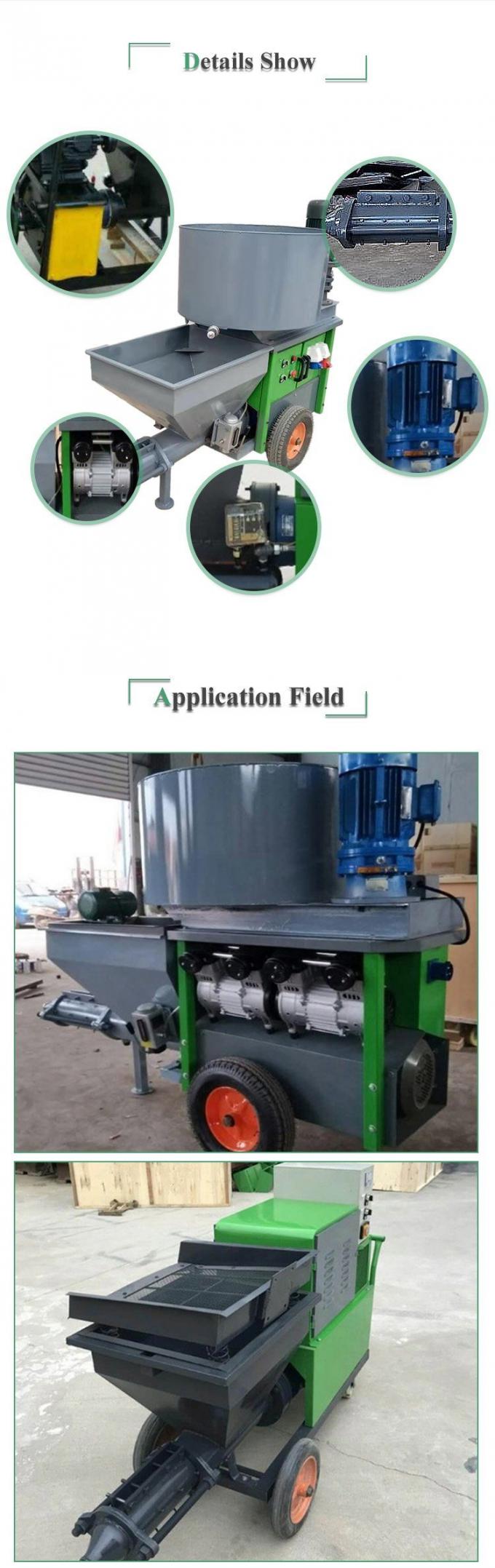 Machine mélangée de jet de plâtre de mortier de ciment de pompe concrète 1
