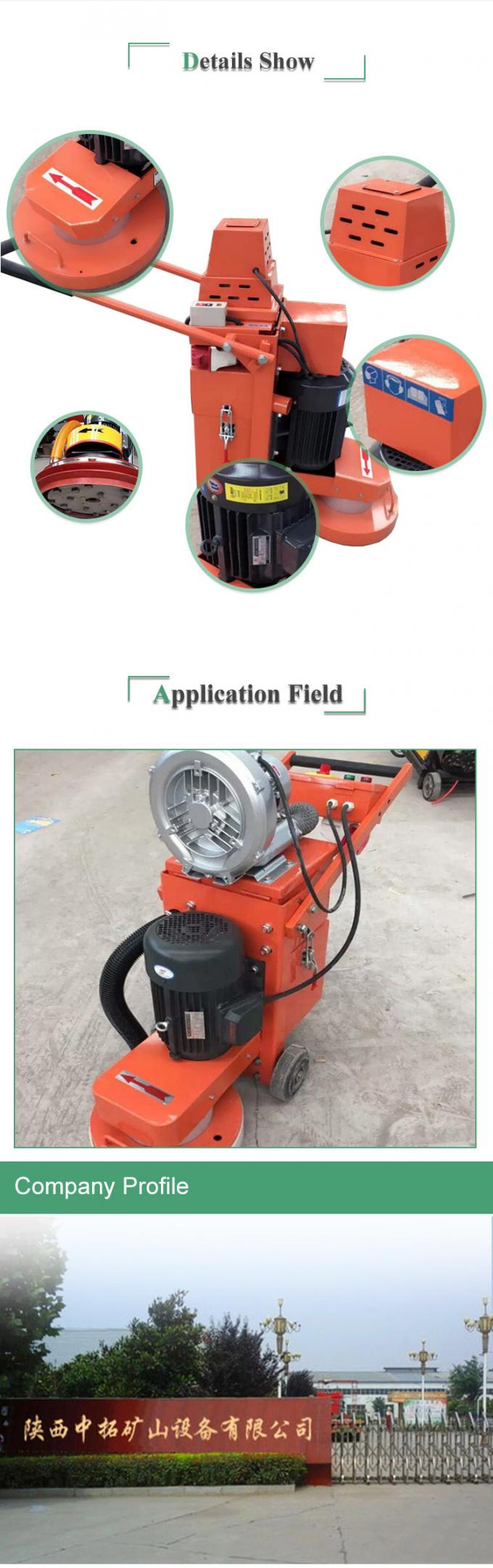 Floor Grinder Concrete Polish Machine with Dust Vacuum Cleaner